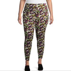Terra & Sky Plus Size Multicolor Jeggings Size 4X